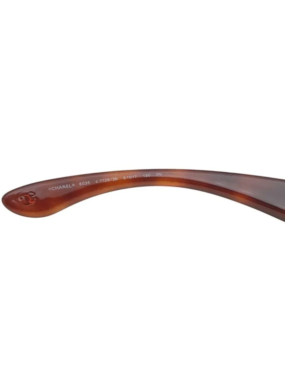 Chanel Sunglasses CC Logo Tortoiseshell Pattern Brown Eyewear